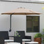 Havesol 248 x 248 x 148 cm Polyester og Stål Gråbrun
