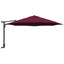 Havesol Bordeaux Rød 248 x 248 x 148 cm Polyester og Stål