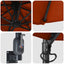 Havesol 248 x 248 x 148 cm Polyester og Stål Terrakotta