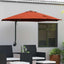 Havesol Terrakotta 248 x 248 x 148 cm Polyester og Stål