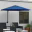 Havesol 248 x 248 x 148 cm Polyester og Stål Azurblå