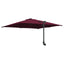 Havesol Bordeaux Rød 248,5 x 247,5 x 160 cm Polyester og Stål