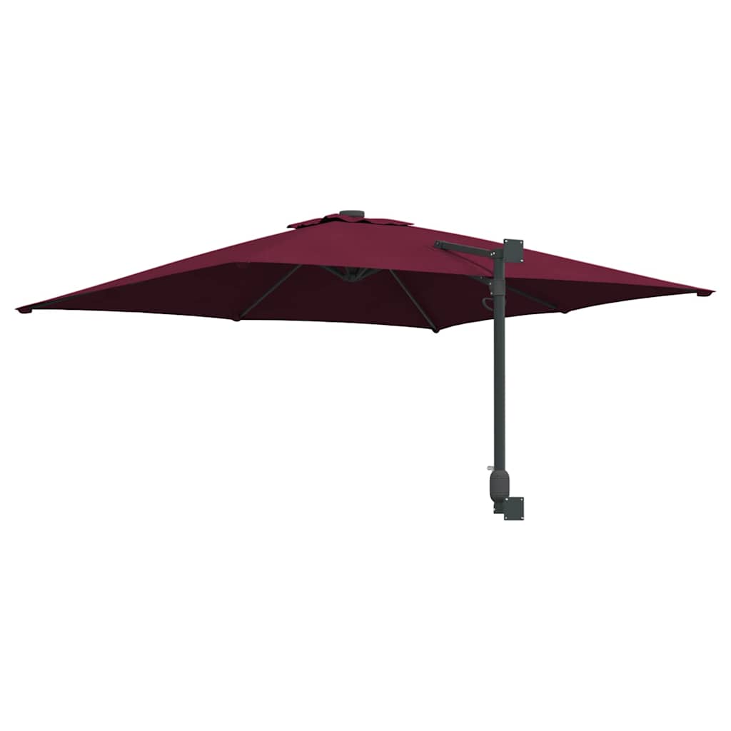 Havesol Bordeaux Rød 248,5 x 247,5 x 160 cm Polyester og Stål