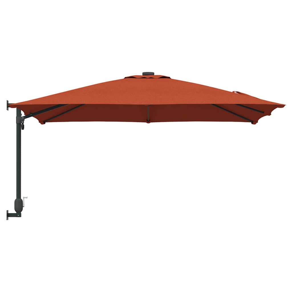 Havesol Terrakotta 248,5 x 247,5 x 160 cm Polyester og Stål