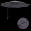 Havesol Antracit 248 x 248 x 148 cm Polyester og Stål