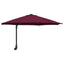 Havesol Bordeaux Rød 248 x 248 x 148 cm Polyester og Stål