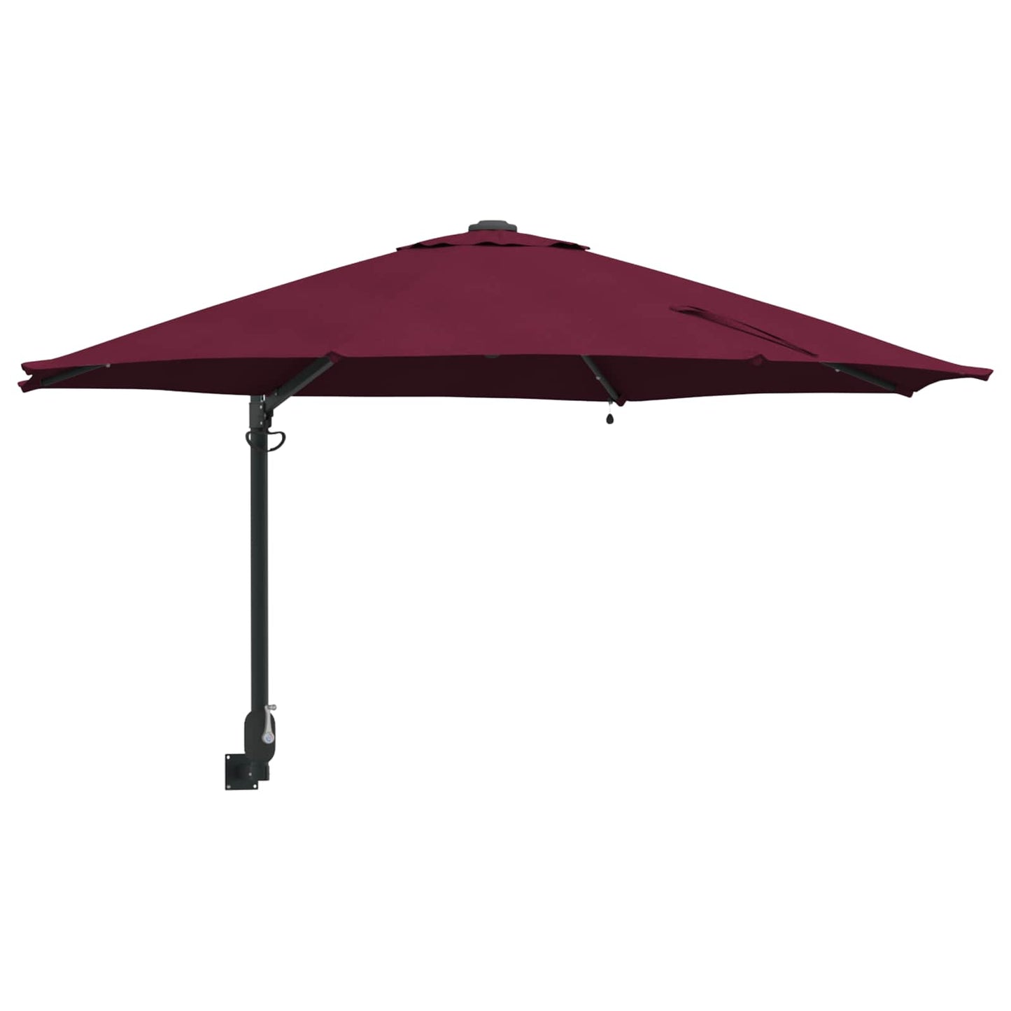 Havesol 248 x 248 x 148 cm Polyester og Stål Bordeaux Rød