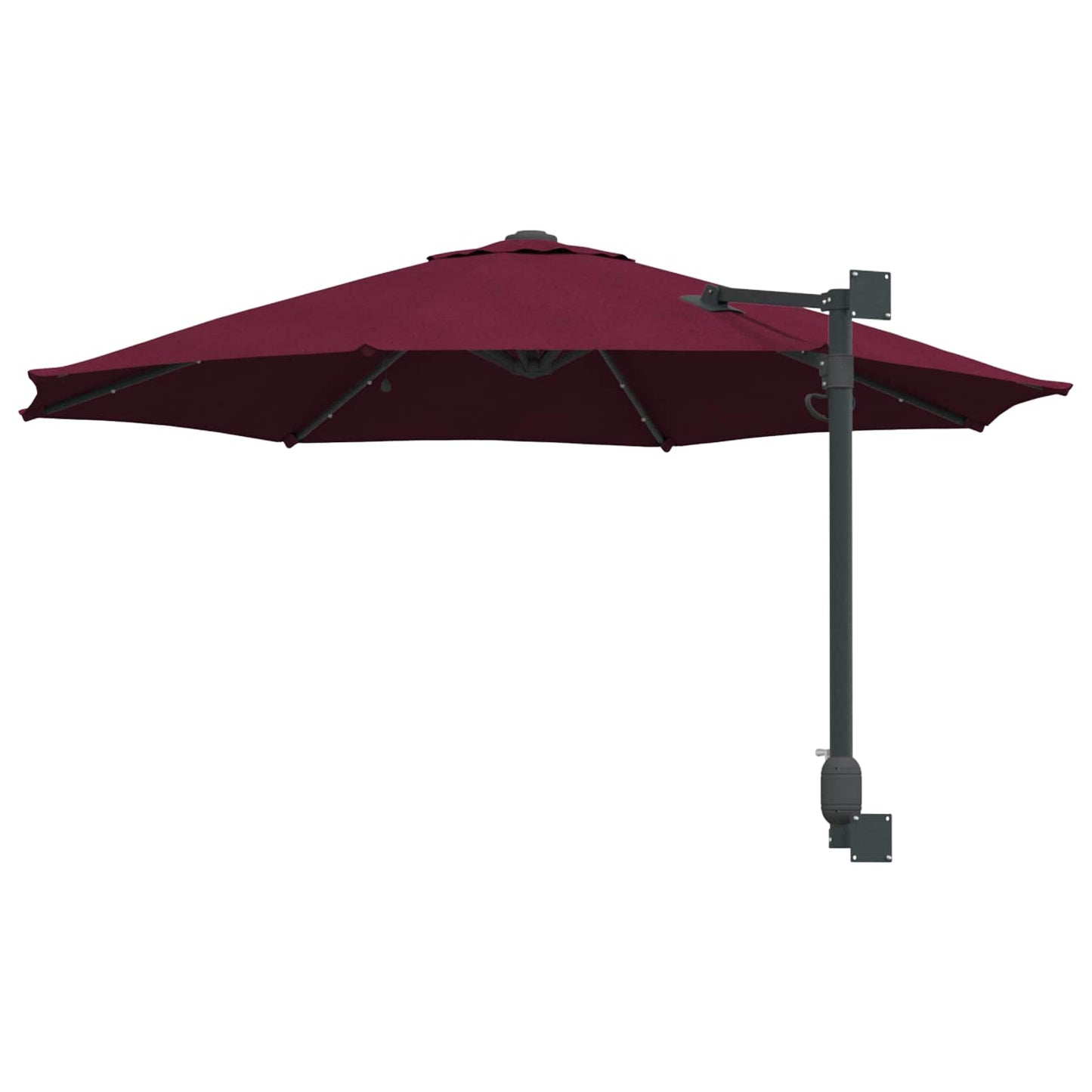 Havesol 248 x 248 x 148 cm Polyester og Stål Bordeaux Rød