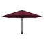 Havesol 248 x 248 x 148 cm Polyester og Stål Bordeaux Rød