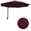 Havesol 248 x 248 x 148 cm Polyester og Stål Bordeaux Rød