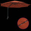 Havesol 248 x 248 x 148 cm Polyester og Stål Terrakotta