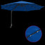 Havesol 248 x 248 x 148 cm Polyester og Stål Azurblå