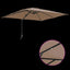 Havesol Gråbrun 248,5 x 247,5 x 160 cm Polyester og Stål