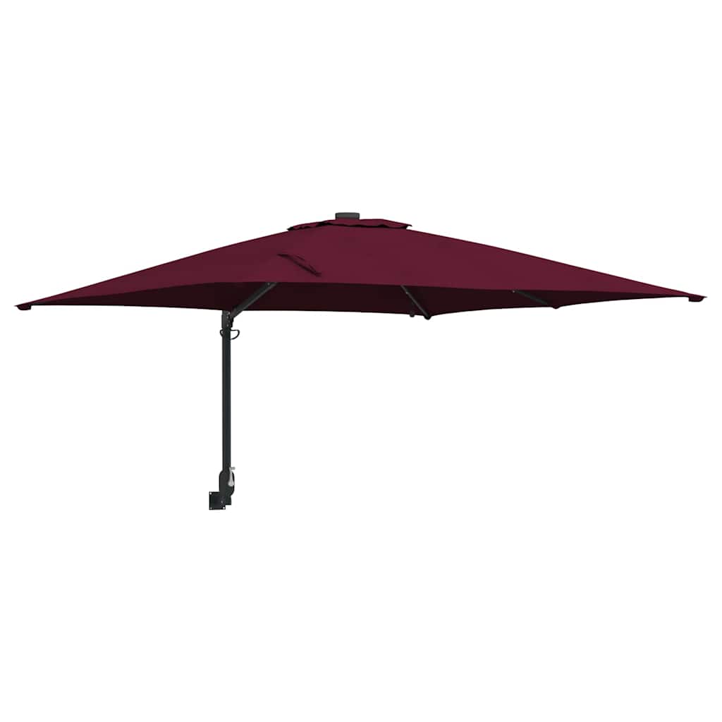 Havesol Bordeaux Rød 248,5 x 247,5 x 160 cm Polyester og Stål