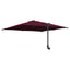Havesol Bordeaux Rød 248,5 x 247,5 x 160 cm Polyester og Stål