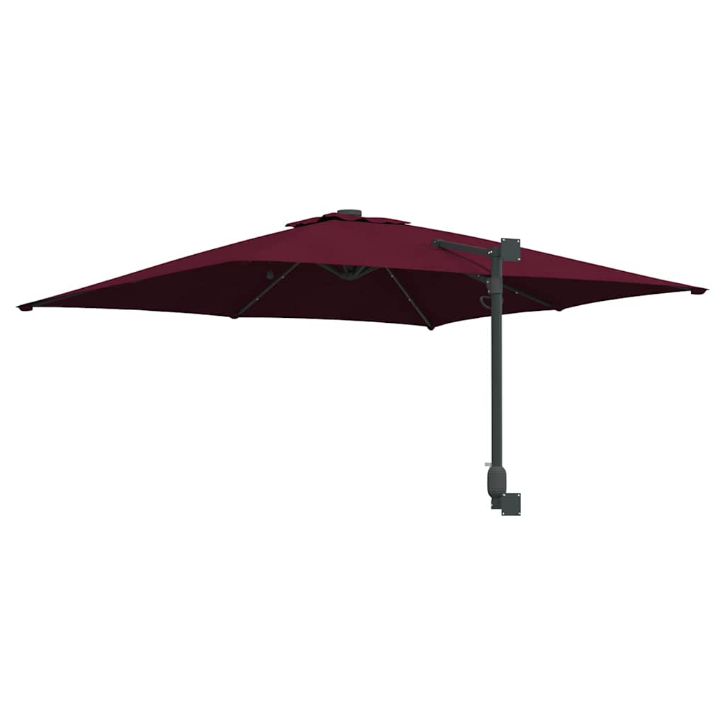 Havesol Bordeaux Rød 248,5 x 247,5 x 160 cm Polyester og Stål