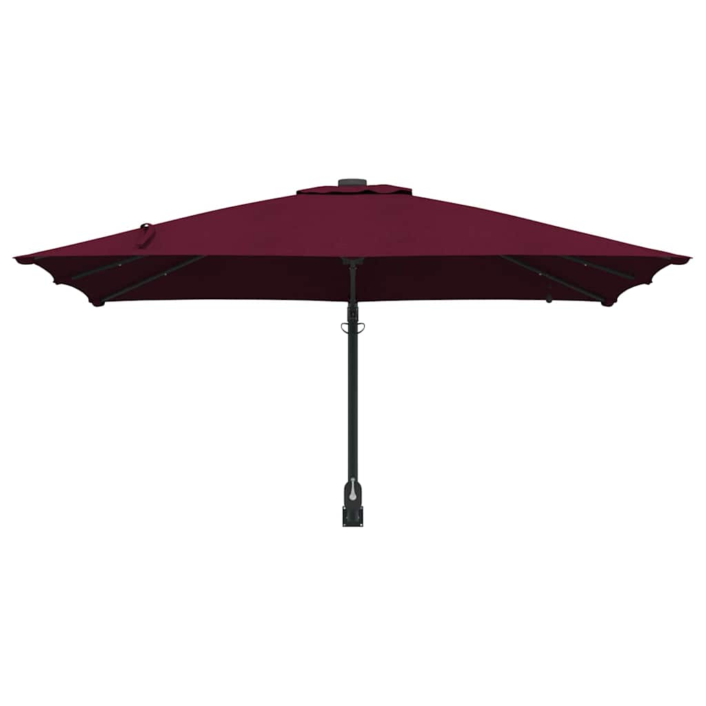 Havesol Bordeaux Rød 248,5 x 247,5 x 160 cm Polyester og Stål