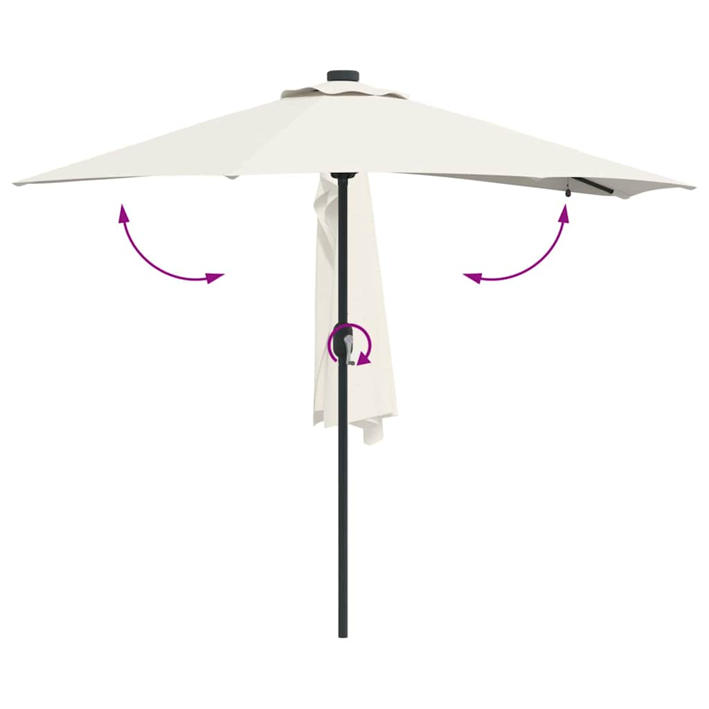 Havesol Sandfarvet 294 x 150 x 223 cm Polyester og Stål