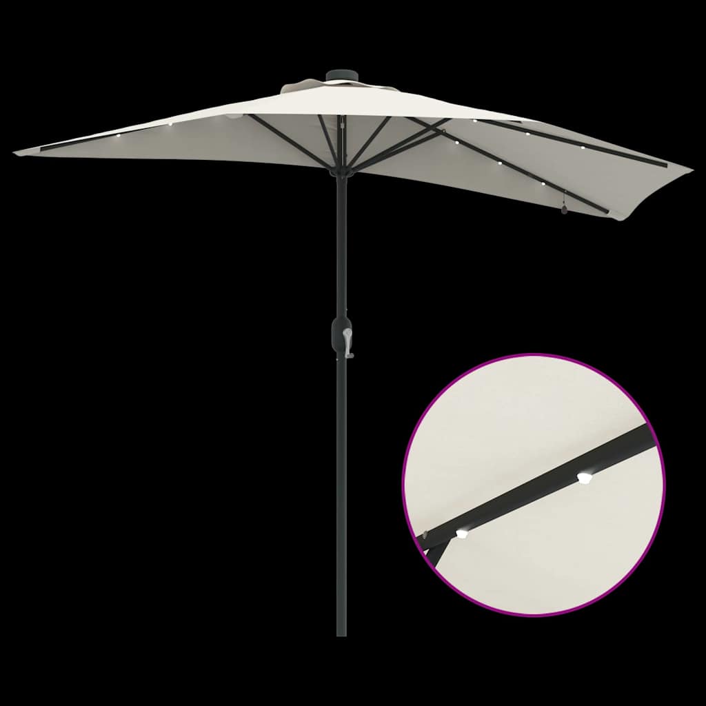 Havesol Sandfarvet 294 x 150 x 223 cm Polyester og Stål