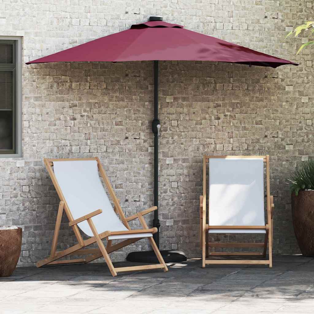 Havesol Bordeaux Rød 294 x 150 x 223 cm Polyester og Stål