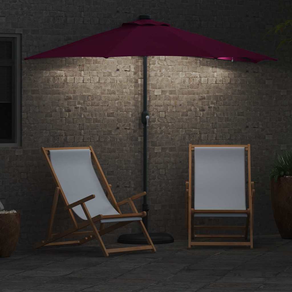 Havesol Bordeaux Rød 294 x 150 x 223 cm Polyester og Stål