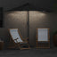 Havesol Sort 294 x 150 x 223 cm Polyester og Stål