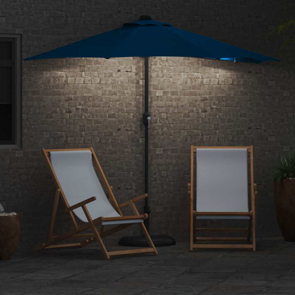 Havesol 294 x 150 x 223 cm Polyester og Stål Azurblå