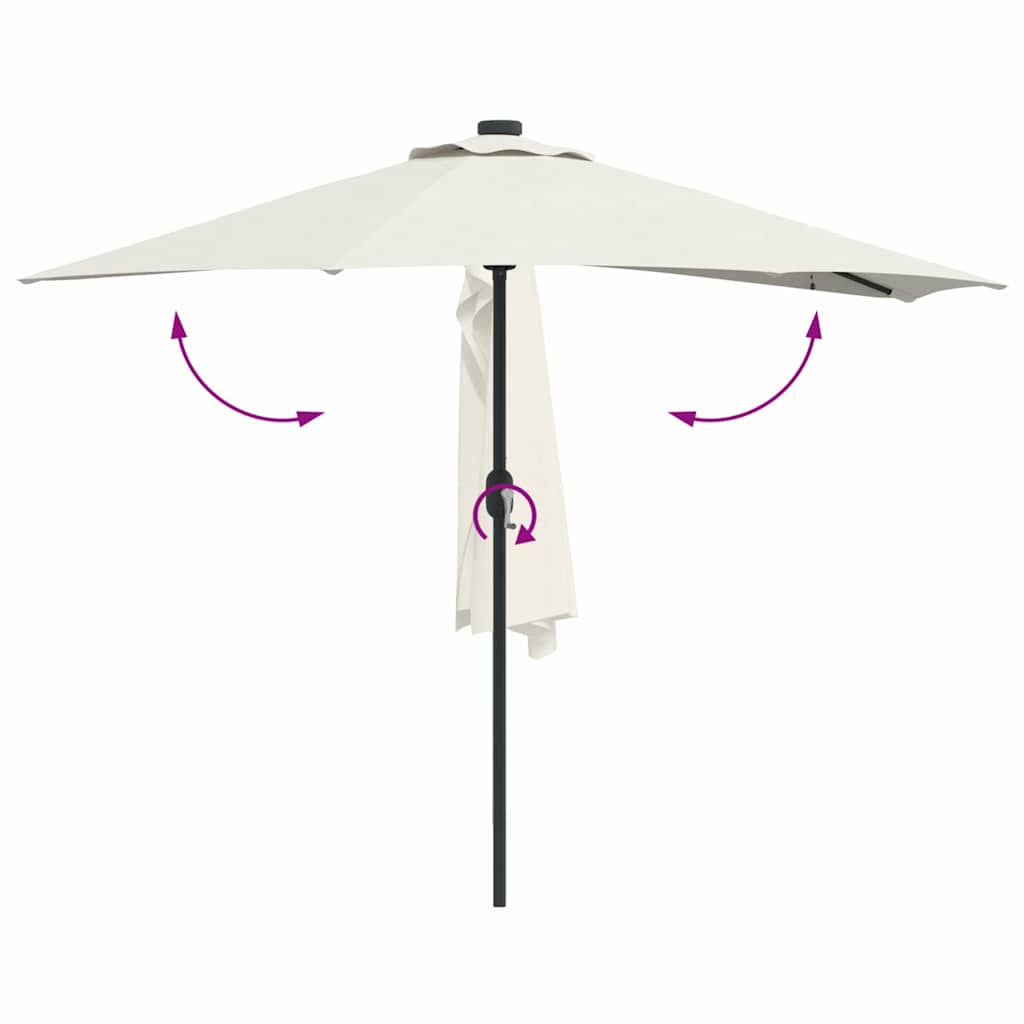 Havesol Sandfarvet 294 x 150 x 224 cm Polyester og Stål