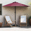 Havesol 294 x 150 x 224 cm Polyester og Stål Bordeaux Rød