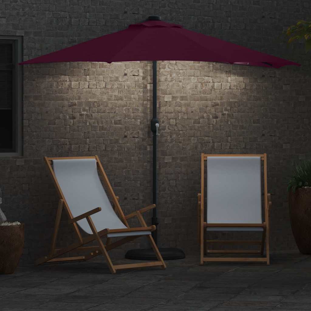 Havesol 294 x 150 x 224 cm Polyester og Stål Bordeaux Rød