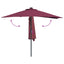 Havesol 294 x 150 x 224 cm Polyester og Stål Bordeaux Rød