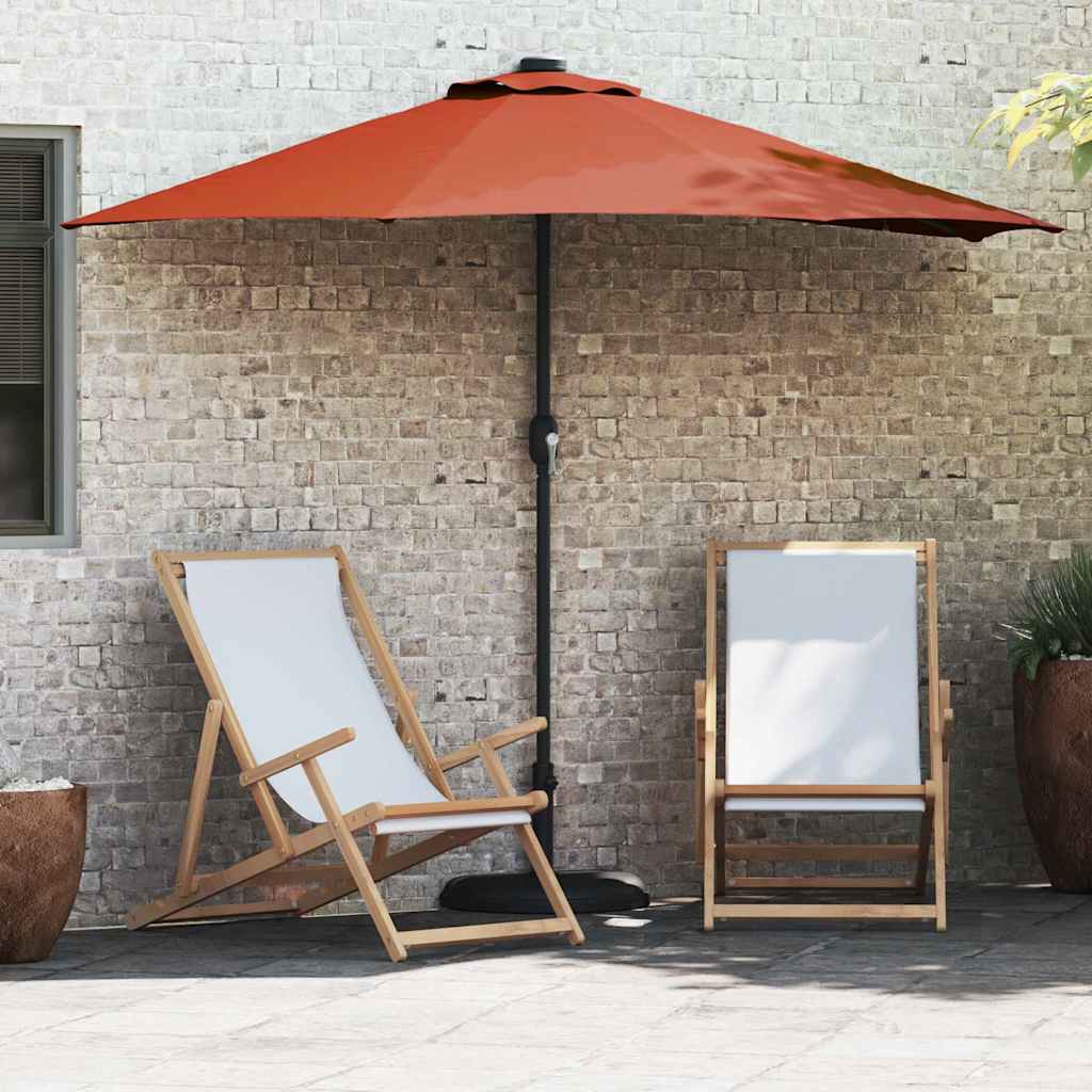 Havesol 294 x 150 x 224 cm Polyester og Stål Terrakotta