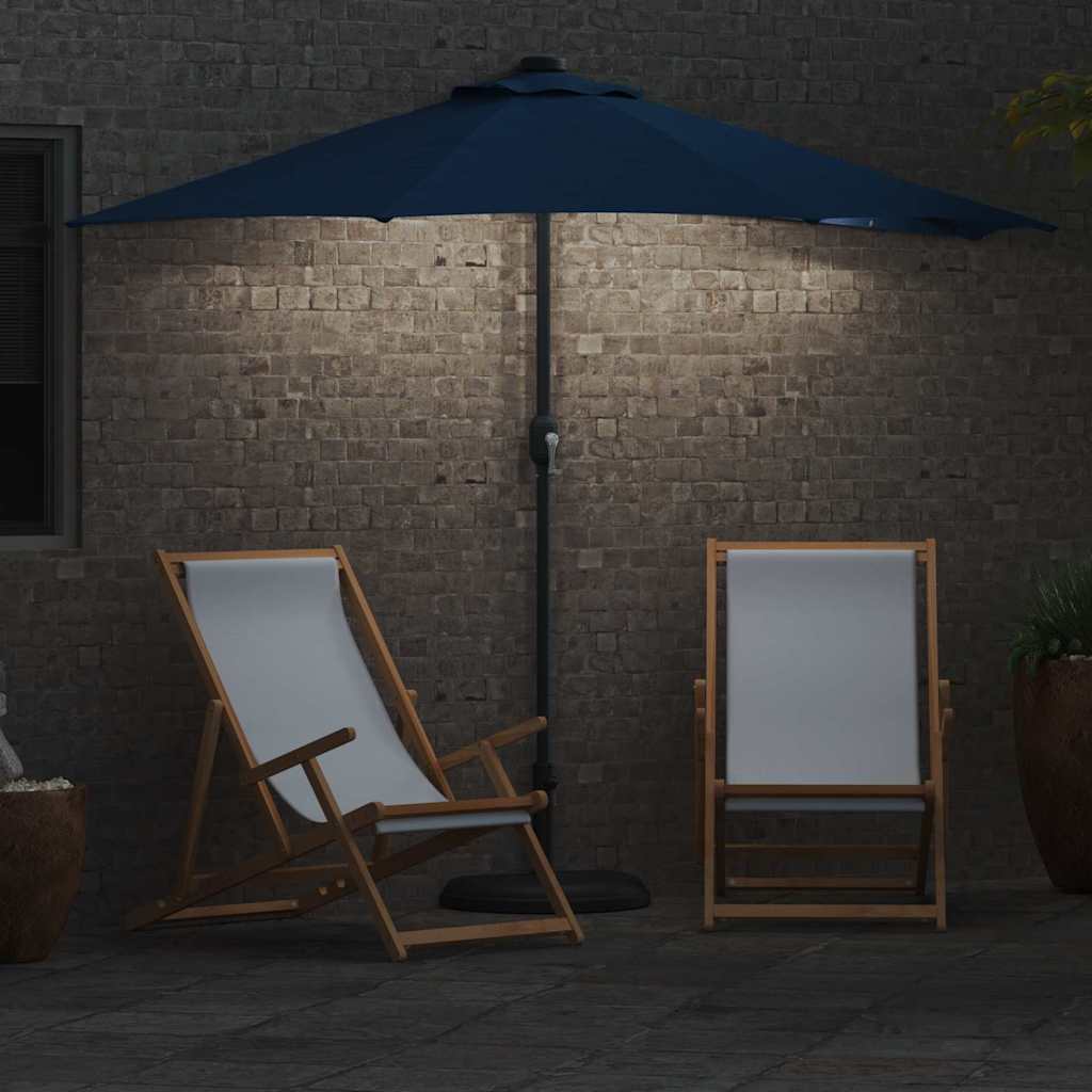 Havesol 294 x 150 x 224 cm Polyester og Stål Azurblå