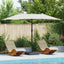 Havesol Sandfarvet 385 x 209 x 244 cm Polyester og Stål