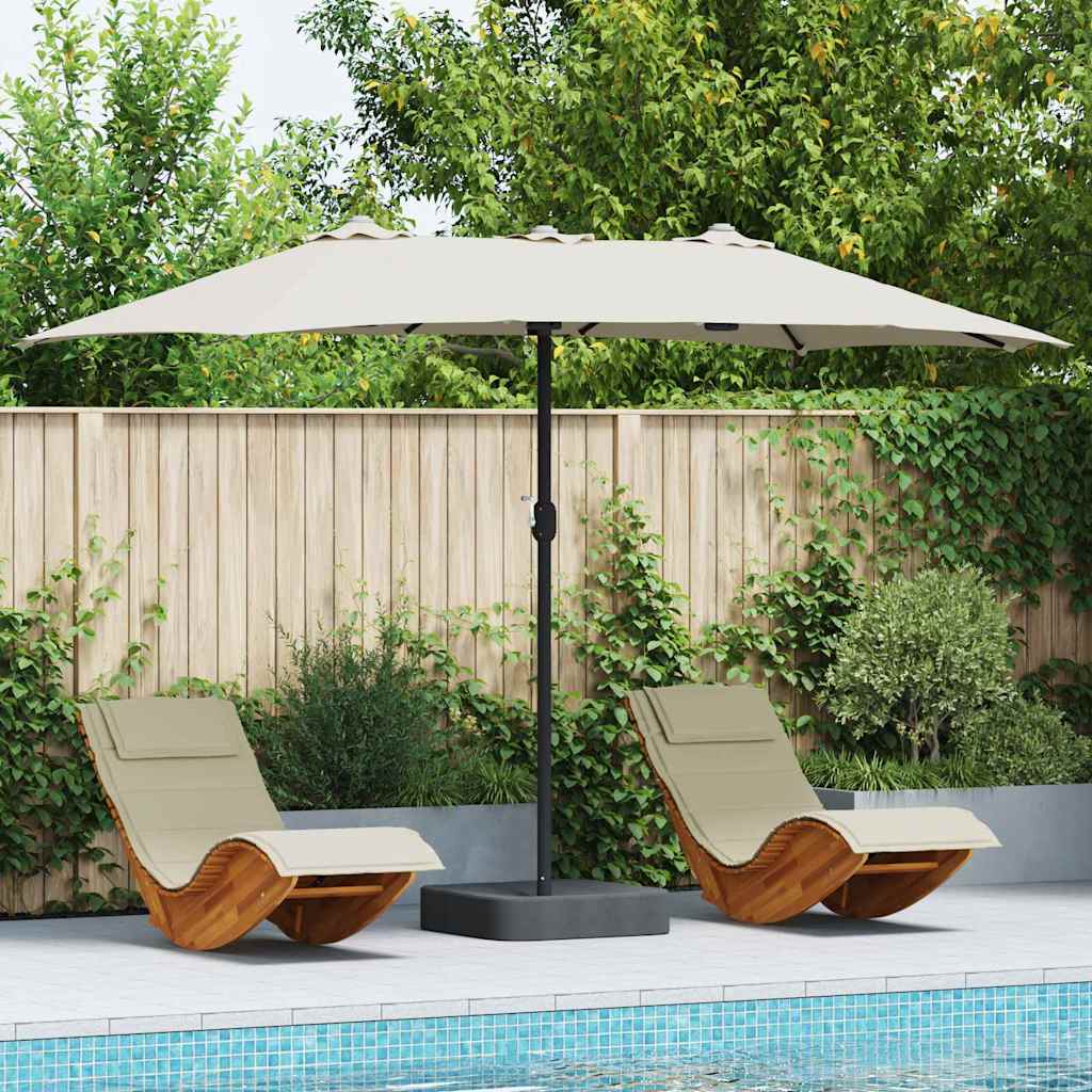 Havesol Sandfarvet 385 x 209 x 244 cm Polyester og Stål