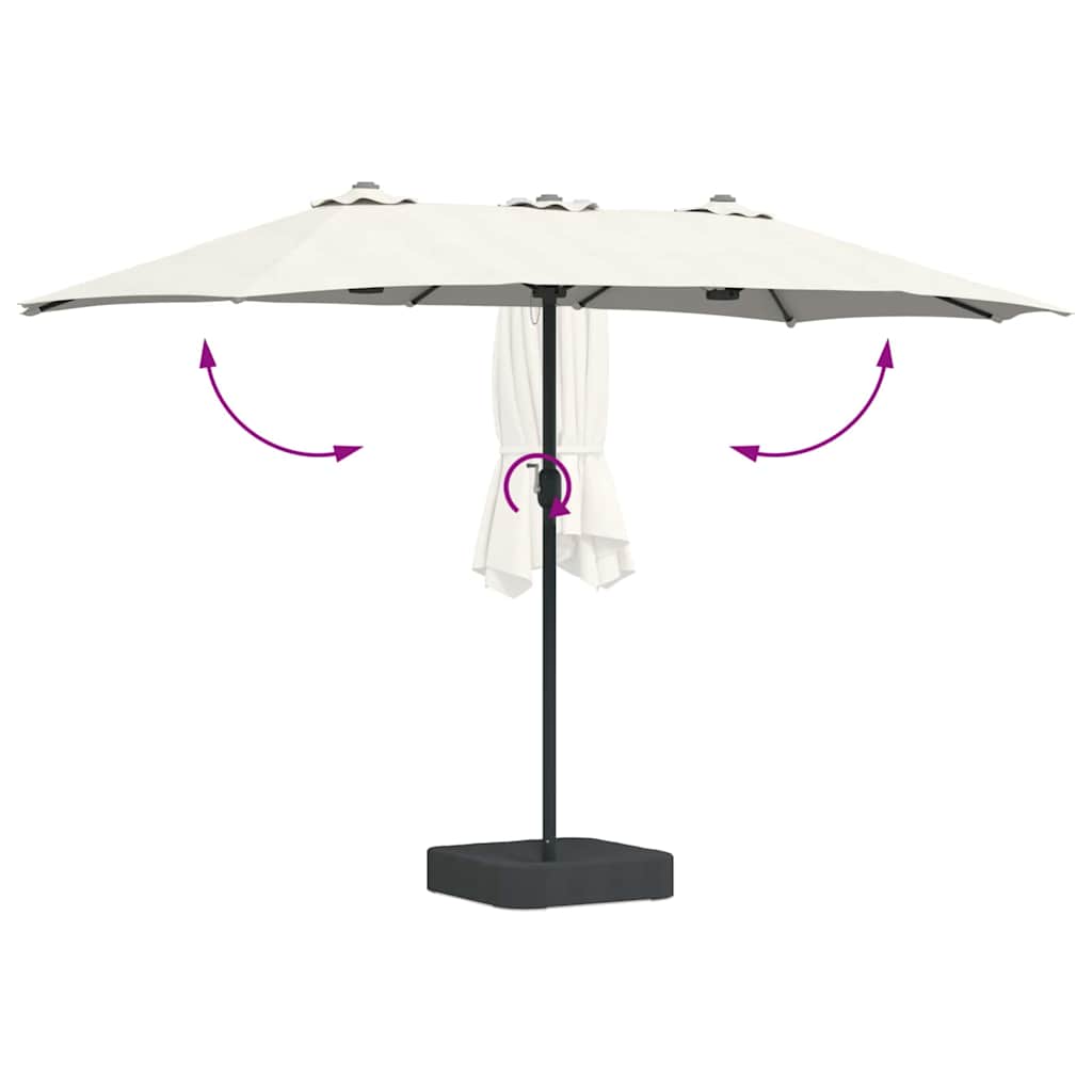 Havesol Sandfarvet 385 x 209 x 244 cm Polyester og Stål
