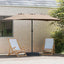 Havesol Gråbrun 385 x 209 x 244 cm Polyester og Stål