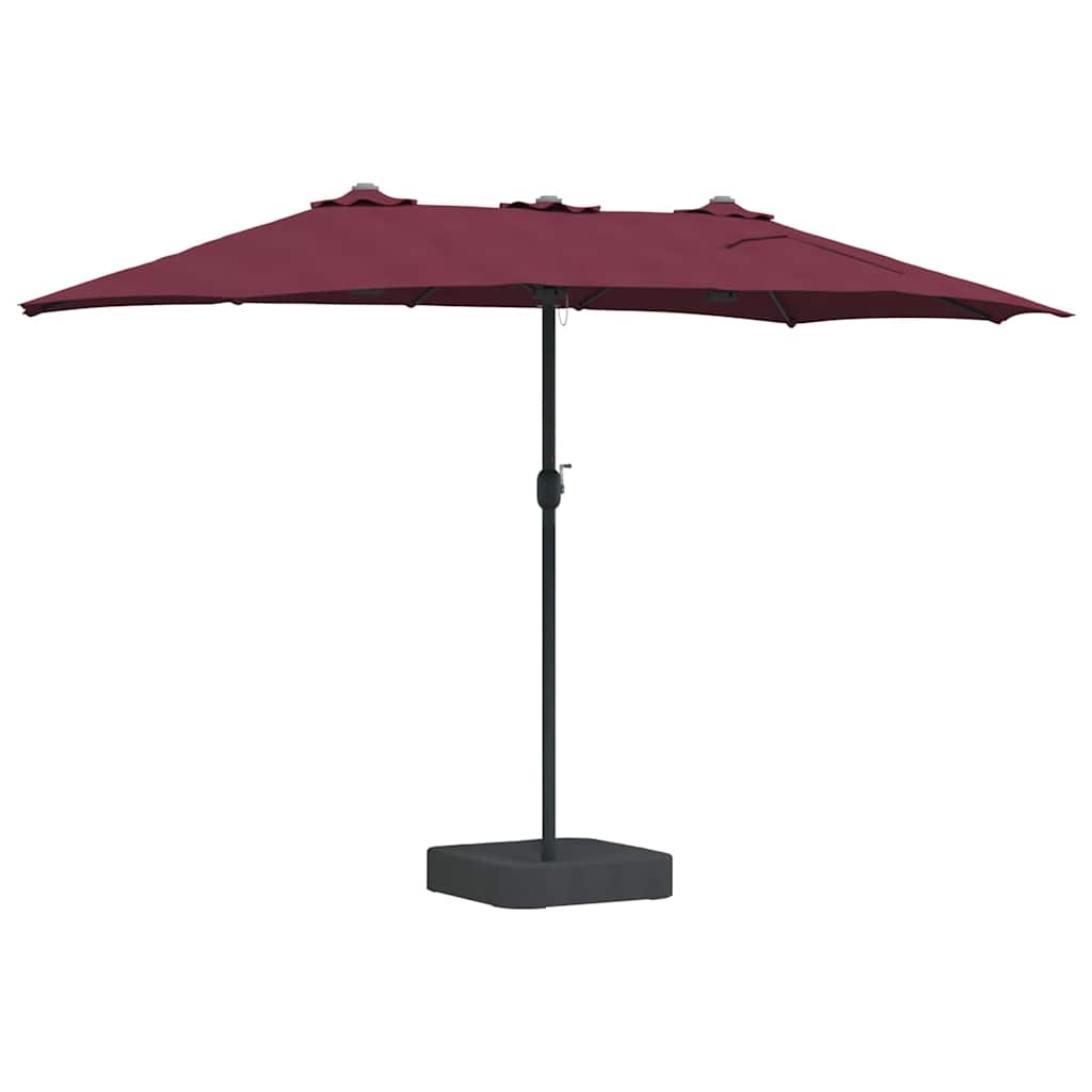 Havesol Bordeaux Rød 385 x 209 x 244 cm Polyester og Stål