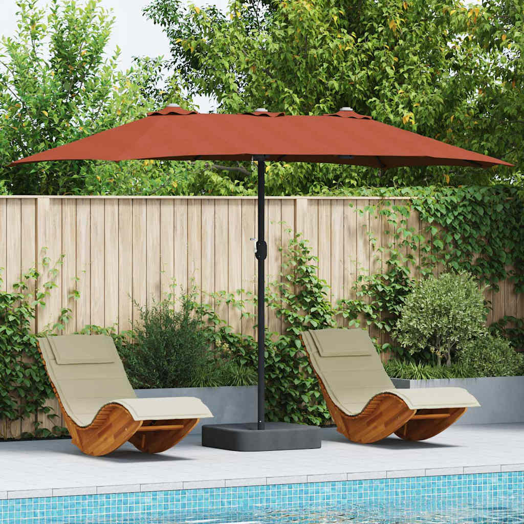 Havesol Terrakotta 385 x 209 x 244 cm Polyester og Stål