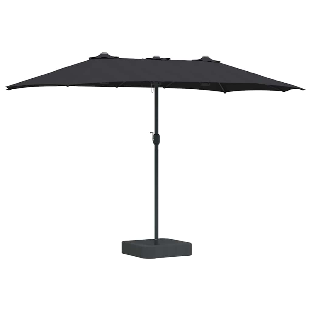 Havesol Sort 385 x 209 x 244 cm Polyester og Stål
