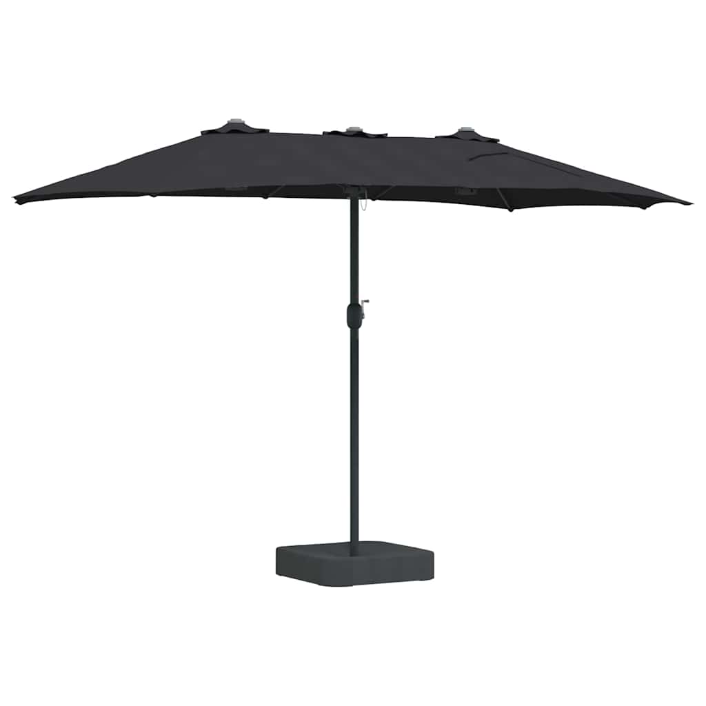 Havesol Sort 385 x 209 x 244 cm Polyester og Stål