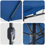 Havesol 385 x 209 x 244 cm Polyester og Stål Azurblå