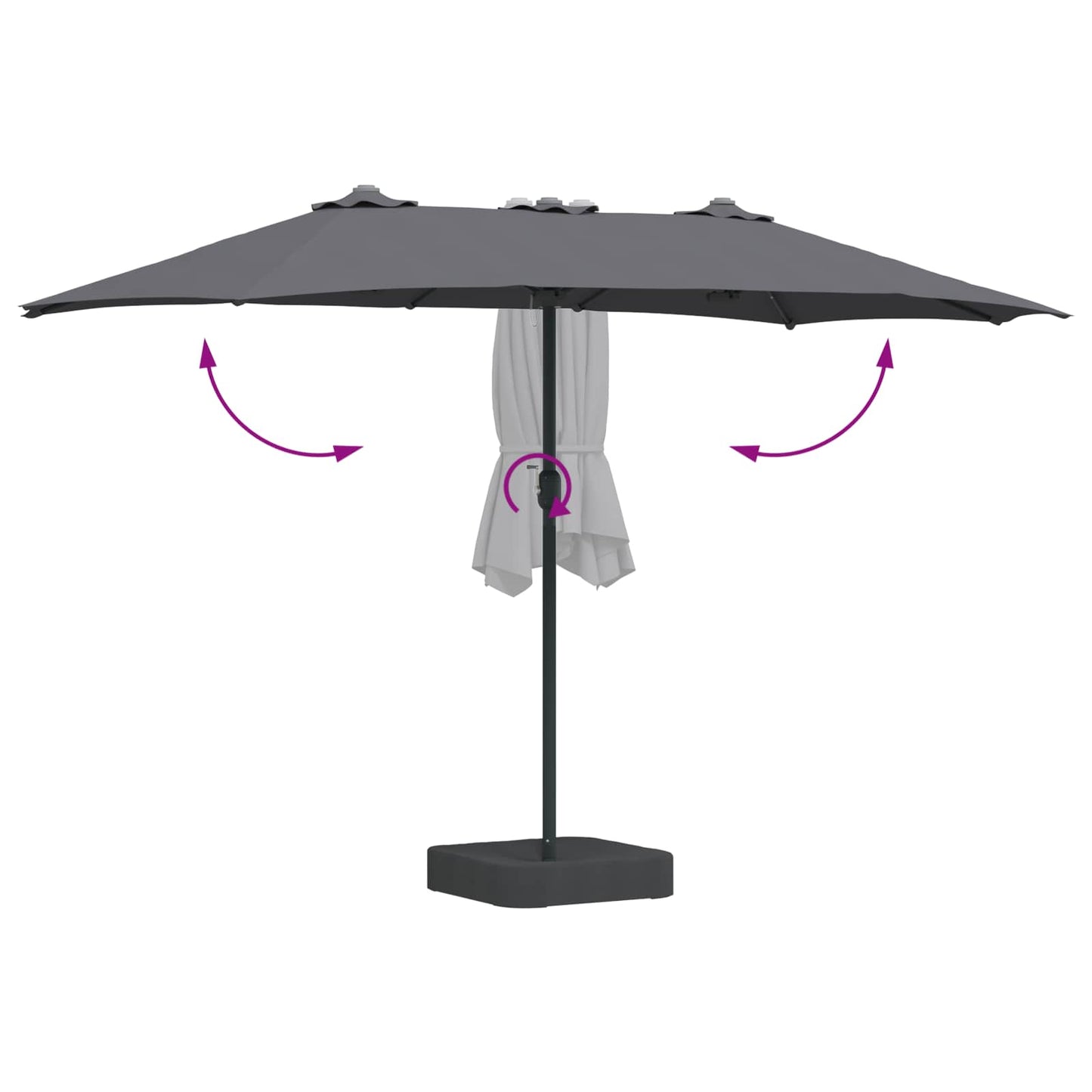 Havesol Antracit 385 x 209 x 244 cm Polyester