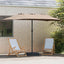 Havesol 385 x 209 x 244 cm Polyester Gråbrun