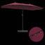Havesol Bordeaux Rød 385 x 209 x 244 cm Polyester