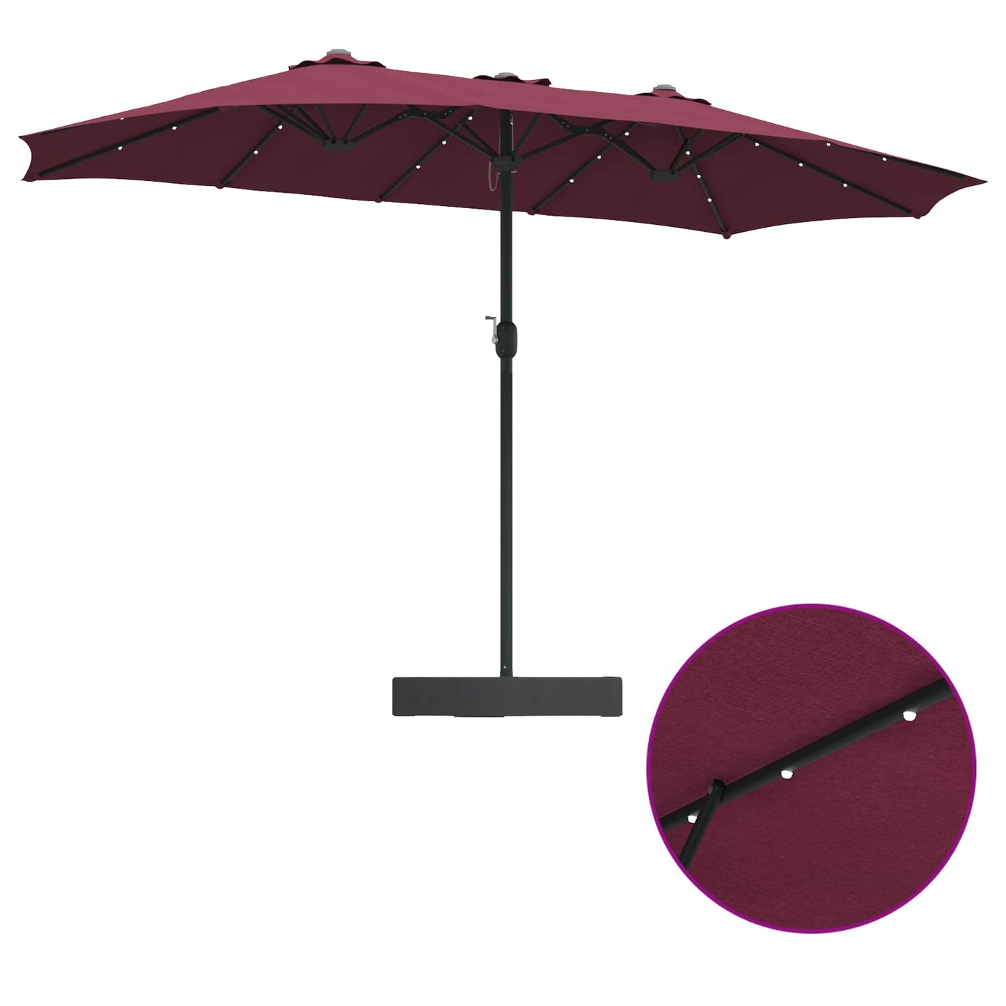 Havesol Bordeaux Rød 385 x 209 x 244 cm Polyester