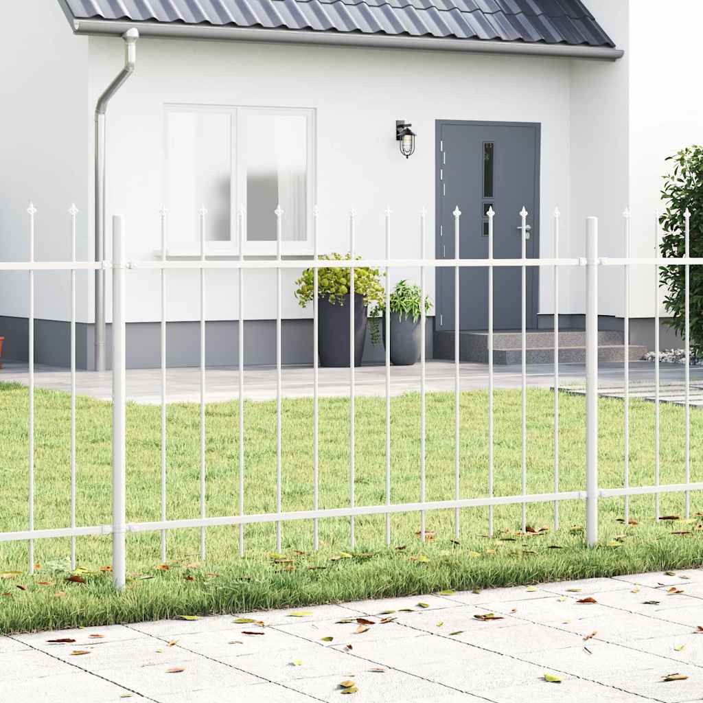 Havehegn WOERDEN 3 stk. 5,1 x 1,2 m Pulverlakeret stål Hvid
