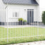 Havehegn WOERDEN 3 stk. 5,1 x 1,5 m Pulverlakeret stål Hvid