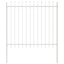 Havehegn 3 pcs Hvid 5,1 x 1,5 m Pulverlakeret stål