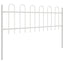 Havehegn BOXTEL 3 pcs 5,1 x 0,6 m Pulverlakeret stål Hvid